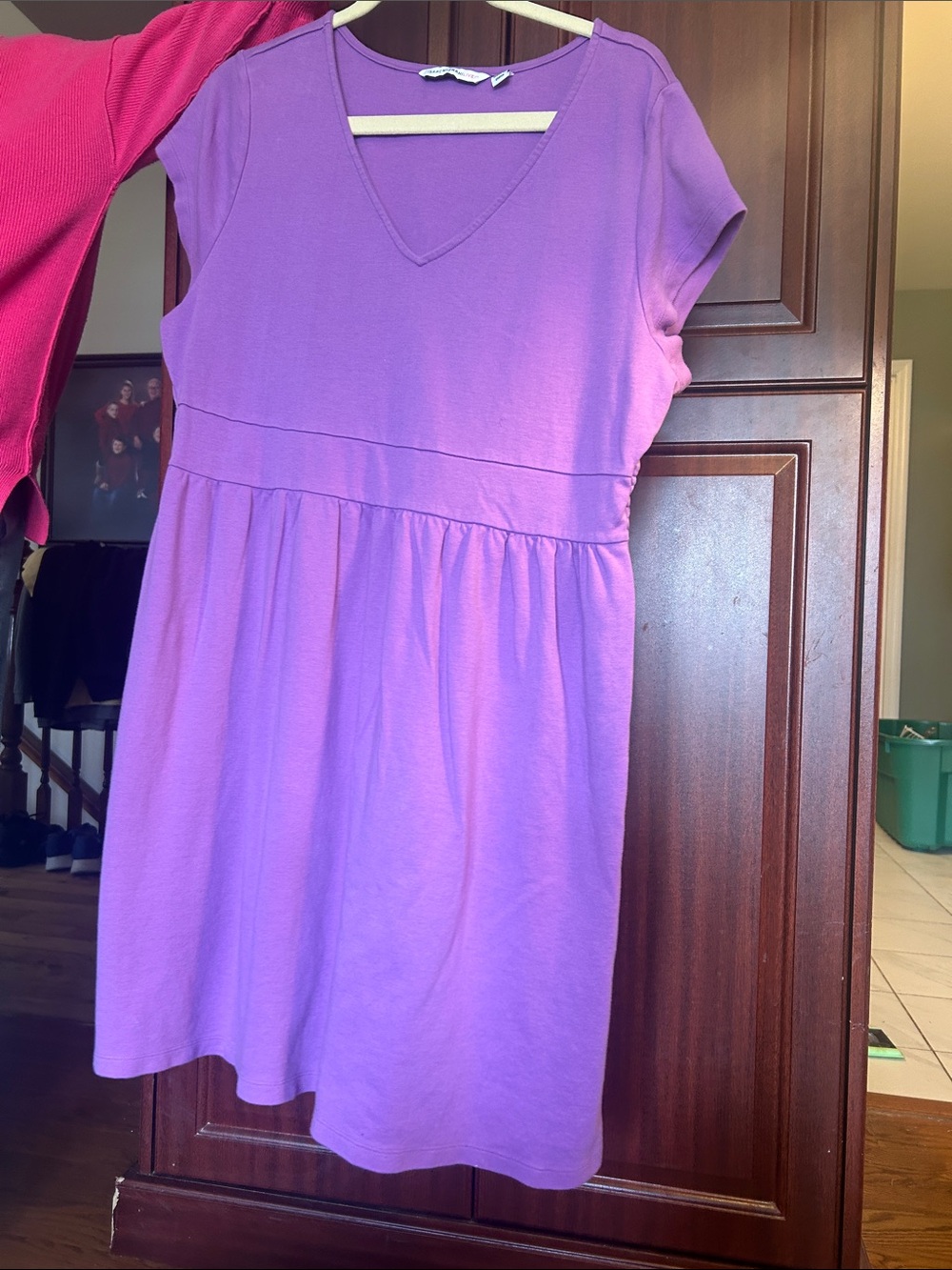 Isaac Mizrahi Lavender V-Neck Midi Dress